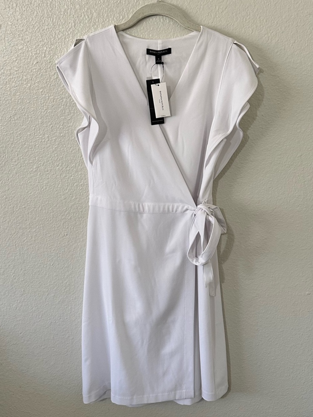 Banana Republic | NWT White Wrap Dress Size 6